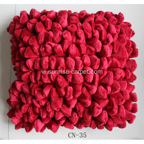 Polyester Shaggy Cushion Với Thiết kế